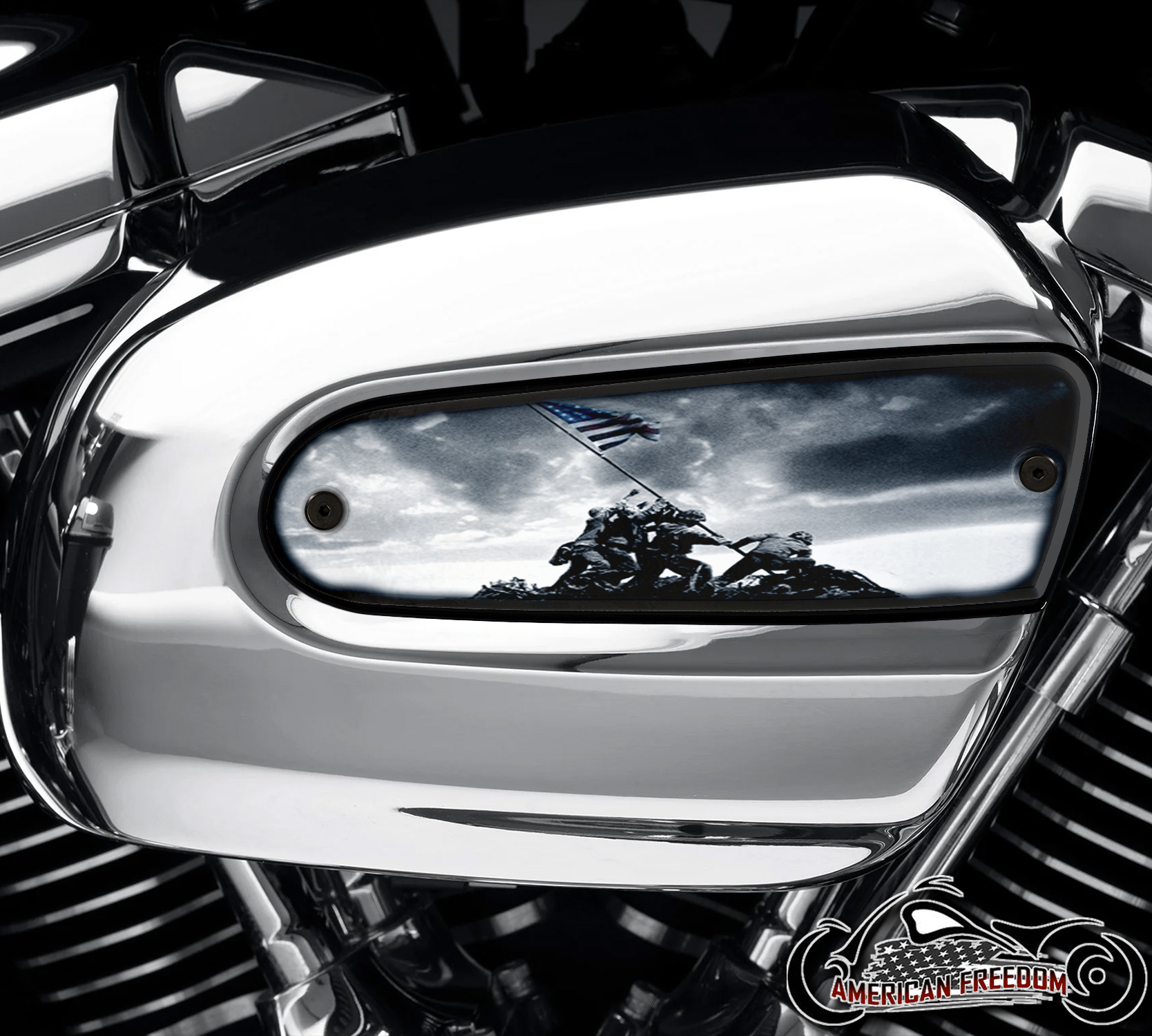 Harley Davidson Wedge Air Cleaner Insert - Iwo Jima